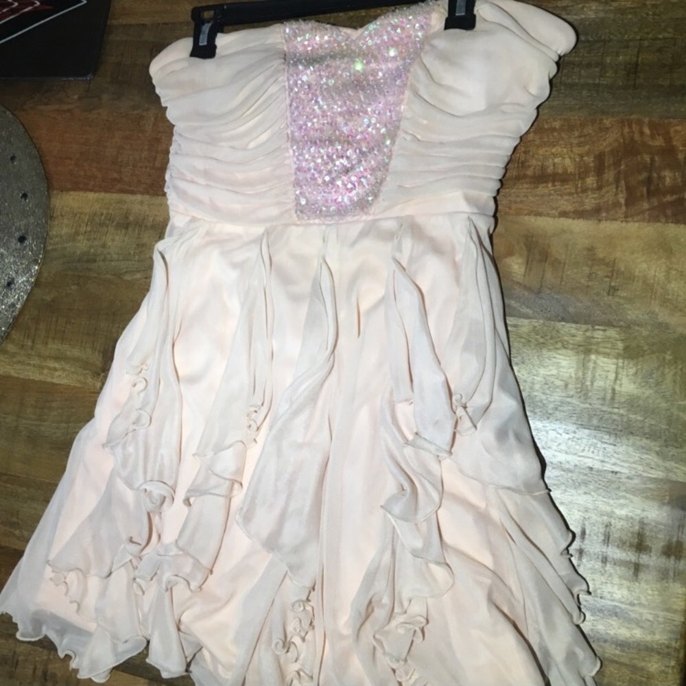 Pastel Pink Homecoming Dress / Cocktail Dress